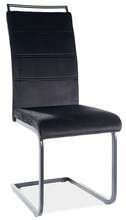 Söögitool Signal Meble H441 Velvet, 41 x 42 x 102 cm, must