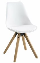 Söögitoolide komplekt Home4you Dima, 48.5 x 55 x 85 cm, valge