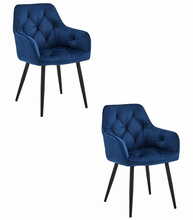 Söögitoolide komplekt Jork, 56 x 62 x 83,5 cm, tumesinine, 2 tk