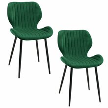 2 tooli komplekt Akord SJ.17, 35.5 x 30 x 77 cm, roheline
