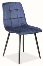 Söögitool Signal Meble Mila Velvet, 41 x 45 x 86 cm, sinine