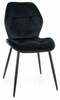 Söögitool Signal Meble Rick Velvet RICKVCC, 56 x 48 x 86 cm, must