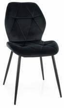 Söögitool Signal Meble Rick Velvet RICKVCC, 56 x 48 x 86 cm, must
