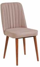 Söögitool Kalune Design Vina 869VEL5181, 46 x 46 x 85 cm, pähkel/beež