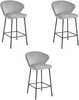 Toolide komplekt Leobert Gatta, 43.5 x 36.5 x 90.5 cm, hall/must, 3 tk