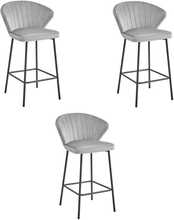 Toolide komplekt Leobert Gatta, 43.5 x 36.5 x 90.5 cm, hall/must, 3 tk