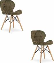 Toolide komplekt Leobert Lago Velvet, 2 tk, 52,5 x 48 x 74 cm, pruun samet