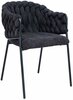 Söögitool Home4you Kronos, 57 x 58 x 79 cm, must