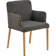 Söögitool Actona Zoe, 60 x 56 x 83 cm, hall/antratsiit, käetugedega, 2 tk komplektis