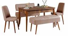 Söögitoa komplekt Kalune Design Vina 0900, pähkel, 5 tk