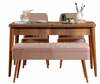 Söögitoa komplekt Kalune Design Vina 0900 - 3, 129 x 75 x 80 cm, pähkel/pruunikasbeež