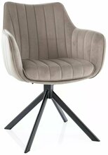 Söögitool Signal Meble Azalia Velvet, 44 x 61 x 86 cm, tume liiv