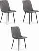 Toolide komplekt Leobert Turin, 53 x 44.5 x 88.5 cm, tumehall samet, 3 tk