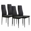 Toolide komplekt ModernHome, 4 tk, 42 x 42 x 98 cm, matt, must