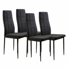 Toolide komplekt ModernHome, 4 tk, 42 x 42 x 98 cm, matt, must