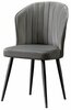 Toolide komplekt Kalune Design Rubi, 42 x 52 x 85 cm, matt, must/hall, 2 tk