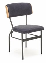 Toolide komplekt Halmar Smart KR, 50 x 53 x 82 cm, tamm/must, 2 tk