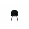 Söögitool Venture Home Velvet Brass, 57 x 50 x 76.5 cm, must, samet, 2 tk