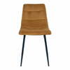 Söögitoolide komplekt House Nordic Middelfart, 55 x 44 x 86 cm, sinepikollane samet, 2 tk