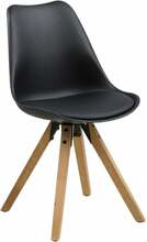 2-toaline toolide komplekt Actona Dima O, 55 x 48.5 x 85 cm, must/pruun