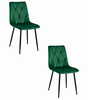 Toolide komplekt Leobert Libra, 54 x 44.5 x 86.5 cm, tumeroheline samet/must, 2 tk