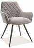 Söögitool Signal Meble Modern Linea Velvet, 59 x 43 x 82 cm, hall