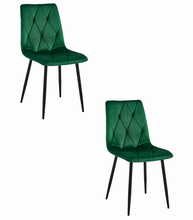 Toolide komplekt Leobert Libra, 54 x 44.5 x 86.5 cm, tumeroheline samet/must, 2 tk