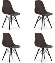 Toolide komplekt OSAKA, 4 tk, must/mustad jalad, tumepruun
