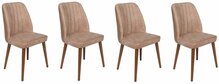 Toolide komplekt Kalune Design Alfa 463 V4 974NMB1561, 4 tk, 49 x 50 x 90 cm, pähkel/beež, matt