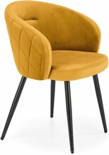 Söögitool Halmar K430, 61 x 54 x 77 cm, sinep/must