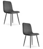 Toolide komplekt Leobert Rift, 2 tk, hall velvet, mustad jalad