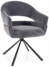 Söögitool Signal Borgo Raven, 60 x 58 x 87 cm, tumehall