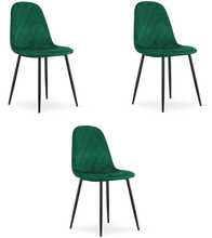 Toolide komplekt Leobert Asti, 50.5 x 44.5 x 87.5 cm, tumeroheline samet, 3 tk