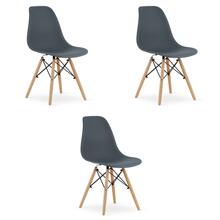 Toolide komplekt Hurtmeblowy Osaka, 3 tk, 54 x 46 x 81 cm, hall/pruun