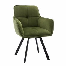 Söögitool Domoletti DN0629, 53 x 50 x 82 cm, khaki/roheline