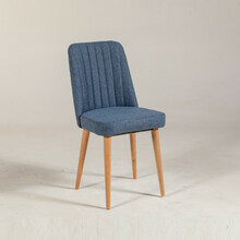 Söögitool Kalune Design Vina 1048, 46 x 46 x 85 cm, sinine/mänd