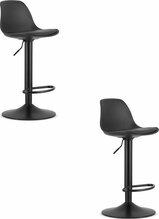 Toolide komplekt Leobert Hoga, 2 tk, must, 33 x 37 x 81-102 cm