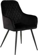 Söögitool House Nordic Harbo, 65 x 57 x 87cm, must, 2 tk