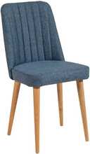 Söögitool Kalune Design Stormi 1048 - A, 49 x 47 x 90 cm, matt, sinine/mänd