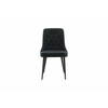 Söögitool Venture Home Velvet Deluxe, 66 x 50 x 88.5 cm, must, 2 tk