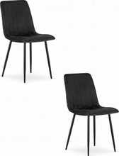 Toolide komplekt Leobert Lava, 40 x 45 x 86 cm, must samet, 2 tk