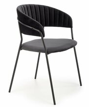 Söögitool Halmar K426, 57 x 54 x 79 cm, must