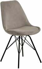 Söögitoolide komplekt Actona Eris Wind 70, 54 x 48.5 x 85.5 cm, must/beež, 2 tk