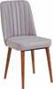 Söögitool Kalune Design 869, 46 x 46 x 85 cm, pähkel/heleroosa
