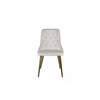 Söögitool Venture Home Velvet, 66 x 50 x 88.5 cm, beež, samet, 2 tk