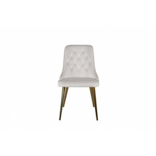 Söögitool Venture Home Velvet, 66 x 50 x 88.5 cm, beež, samet, 2 tk