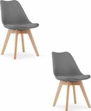 Toolide komplekt Hurtmeblowy Mark, 2 tk, hall, naturaalsed jalad