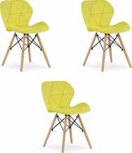 Toolide komplekt Leobert Lago, 52.5 x 47 x 74 cm, kollane, 3 tk
