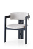 Söögitool Hanah Home CO-045, kreemjas/must, puitraam