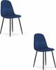 Toolide komplekt Hurtmeblowy Asti, 50.5 x 44.5 x 87.5 cm, tumesinine samet, 2 tk